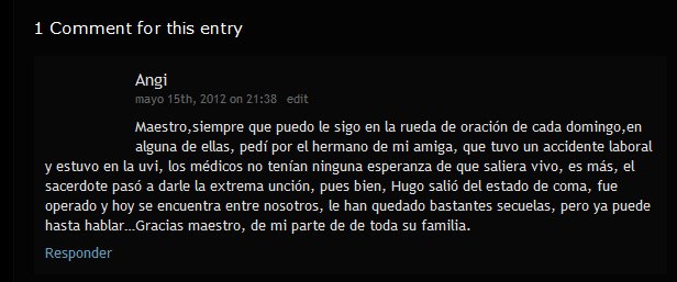 Testimonio de Angi