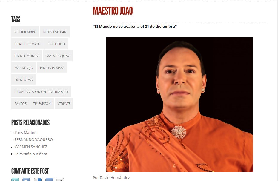 Entrevista Maestro Joao en Allegramag