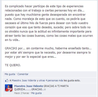 Testimonio de Marta Cuesta