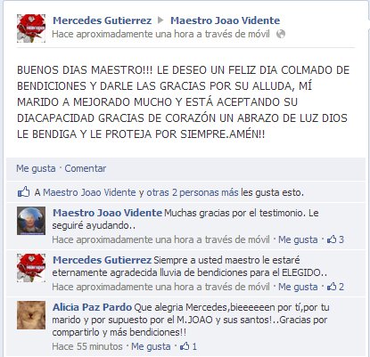 Hermoso testimonio de Mercedes Guitérrez