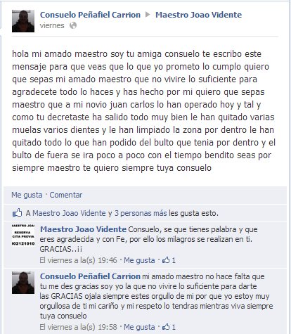 Los Testimonios  y milagrosque refuerzan nuestra fe se suceden cada día