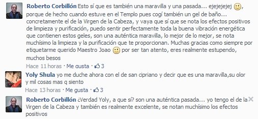 testimonios geles de baño