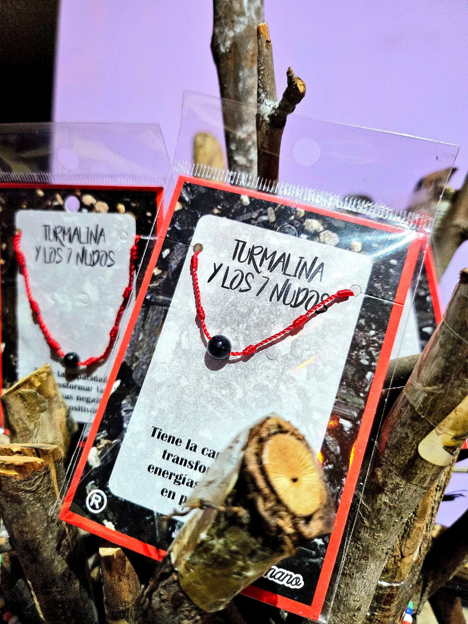 PULSERA 7 NUDOS CON TURMALINA NEGRA. -ENVIO INCLUIDO.